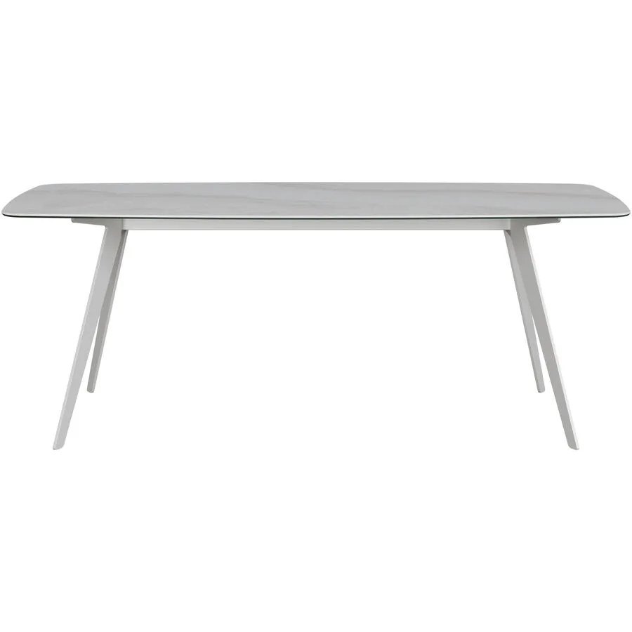 Esstisch Salazar hellgrau/weiss Keramik B 100 T 200 cm