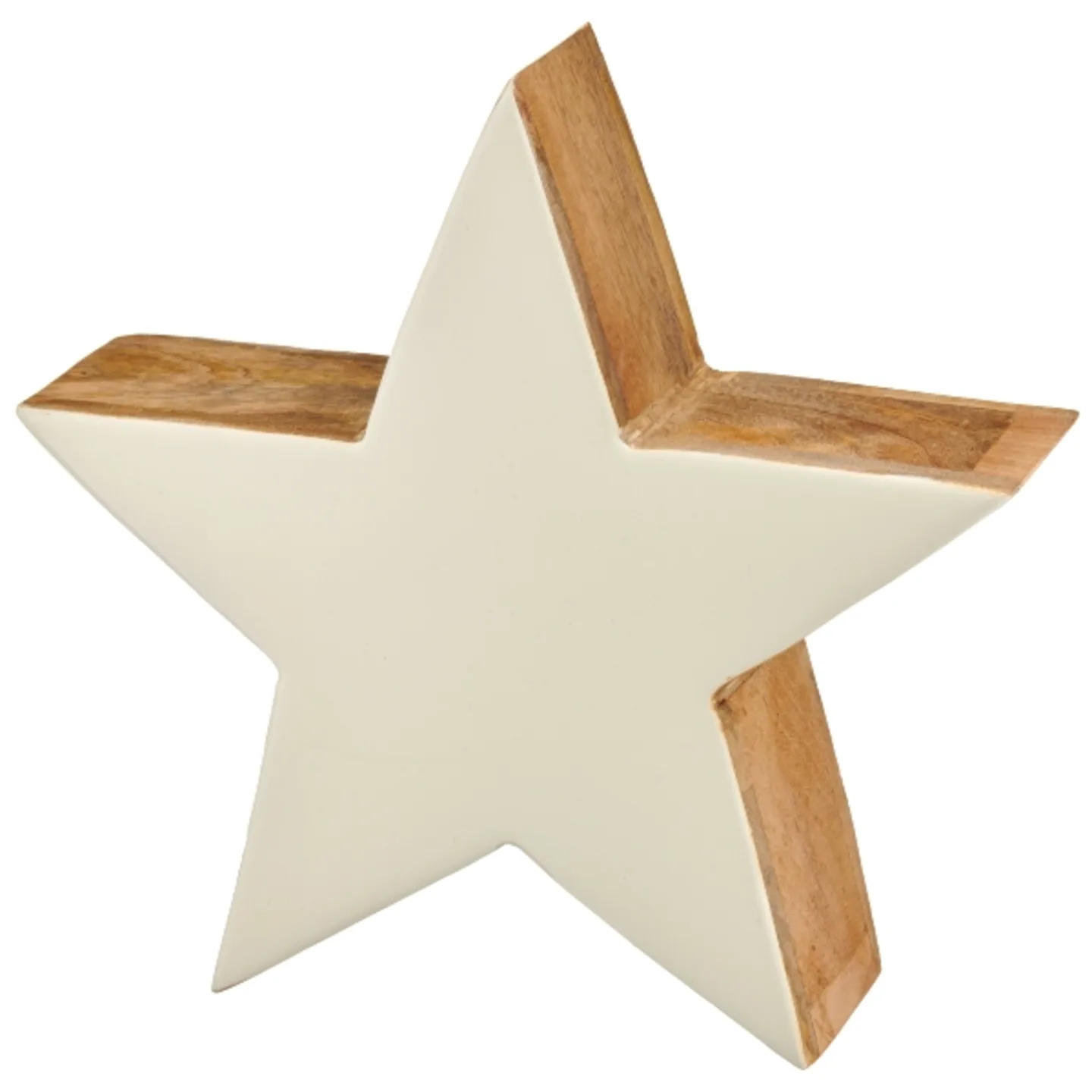 Gasper Weihnachtsschmuck Mangoholz Stern, Weiss | Schubiger Möbel