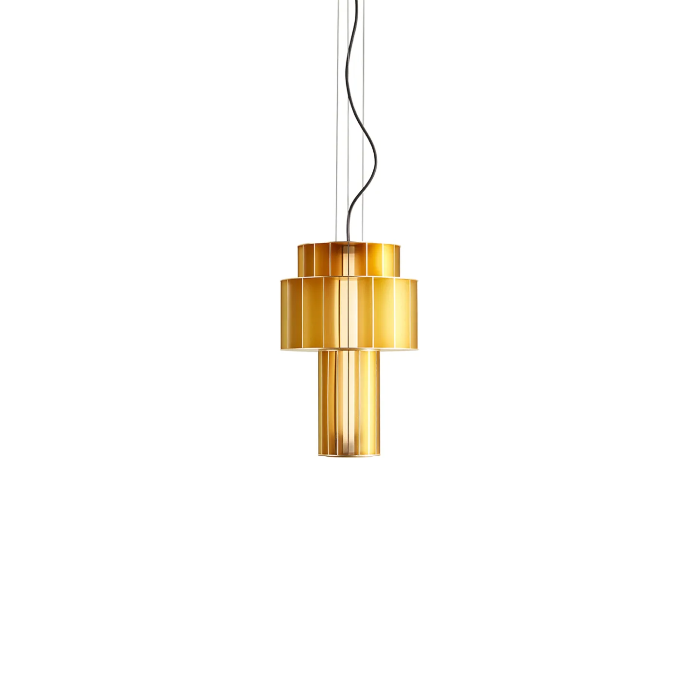 Parachilna - Babel T Pe Golden Strip LED 19.5W 2.700K 1.480Lm LED Module ø70 16,6W 2.700K 1.350Lm - Takkronor - Stephen Burks - Guld