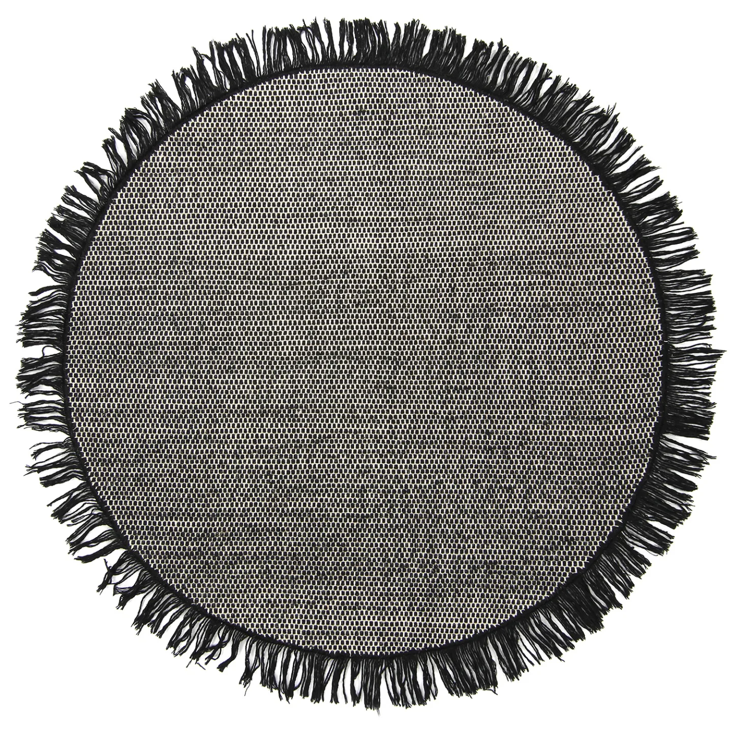 Runde tepper - Pike (svart) (Størrelse: Ø 160 cm)