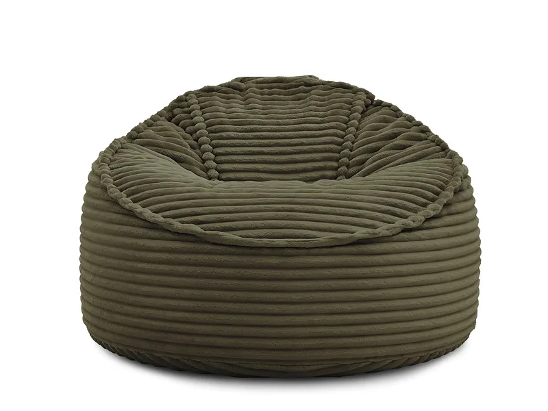 Hocker BOBOCHIC SOCRATE 106x106x79cm cord-stoff grün