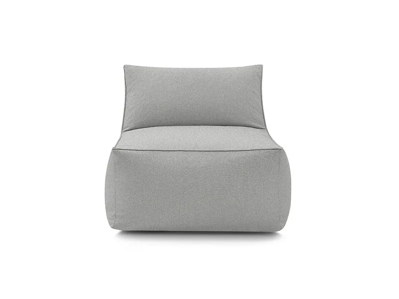 Modulare Sessel für Gartensofa BOBOCHIC RIVIERA Stoff hellgrau