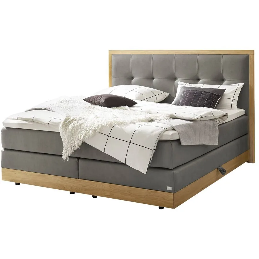 Hasena Boxspringbett Alba stahl Stoff 200 x 200 cm