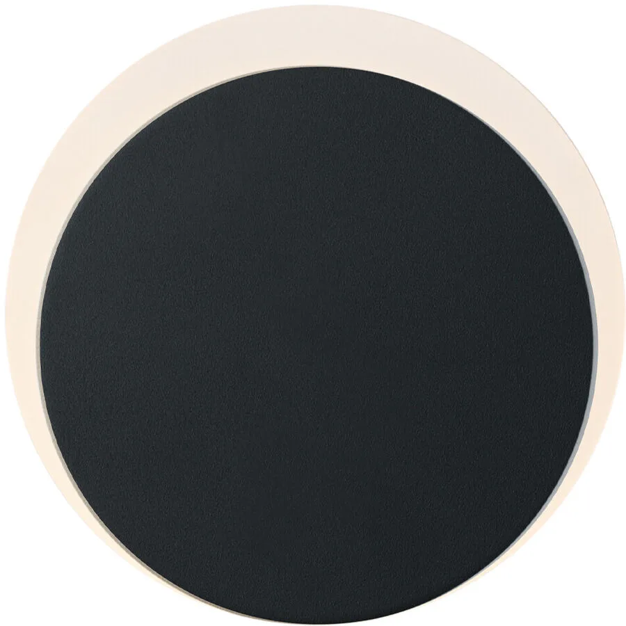 Wandlampe Sun-B Schwarz Metall 15 cm 15 cm - LED - Lichtfarbe: Extra warmweiss - LED Energiesparlampen