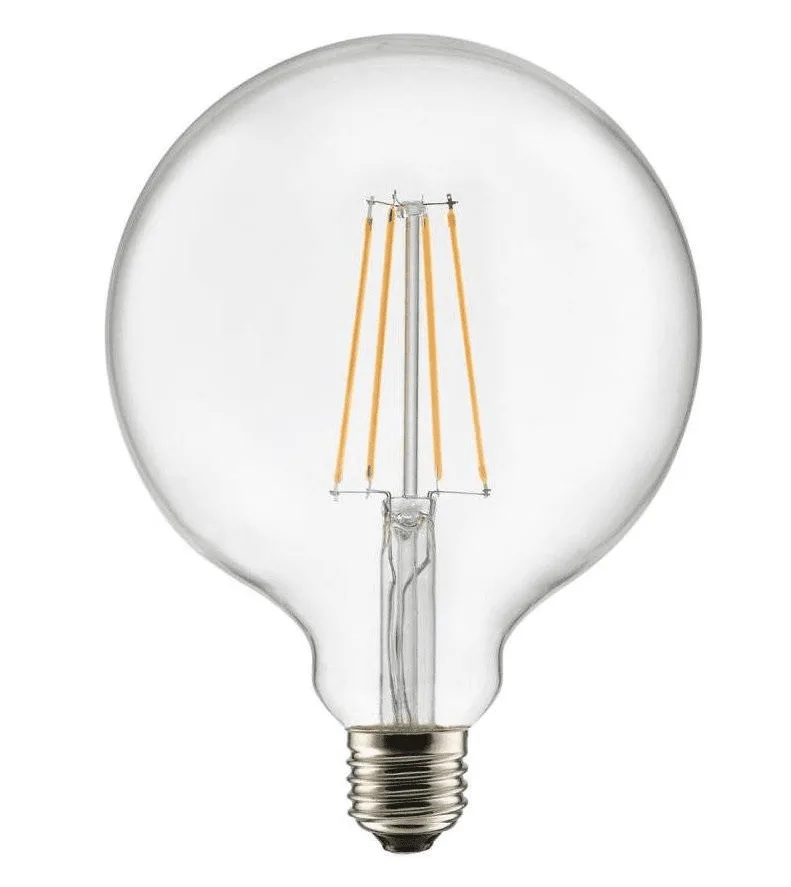 Globlampa LED Classic 125mm Klar Dimbar 700lm 822 E27