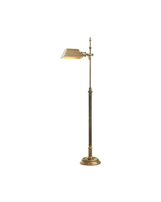 Golvlampa Charlene vintage brass finish