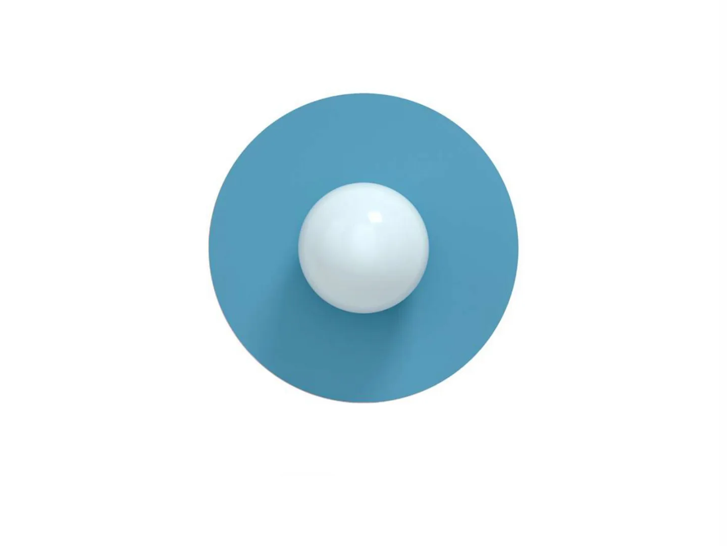 Candy Big Circle 360 S vegglampe, blå - Swedish Ninja - Stue - Metall