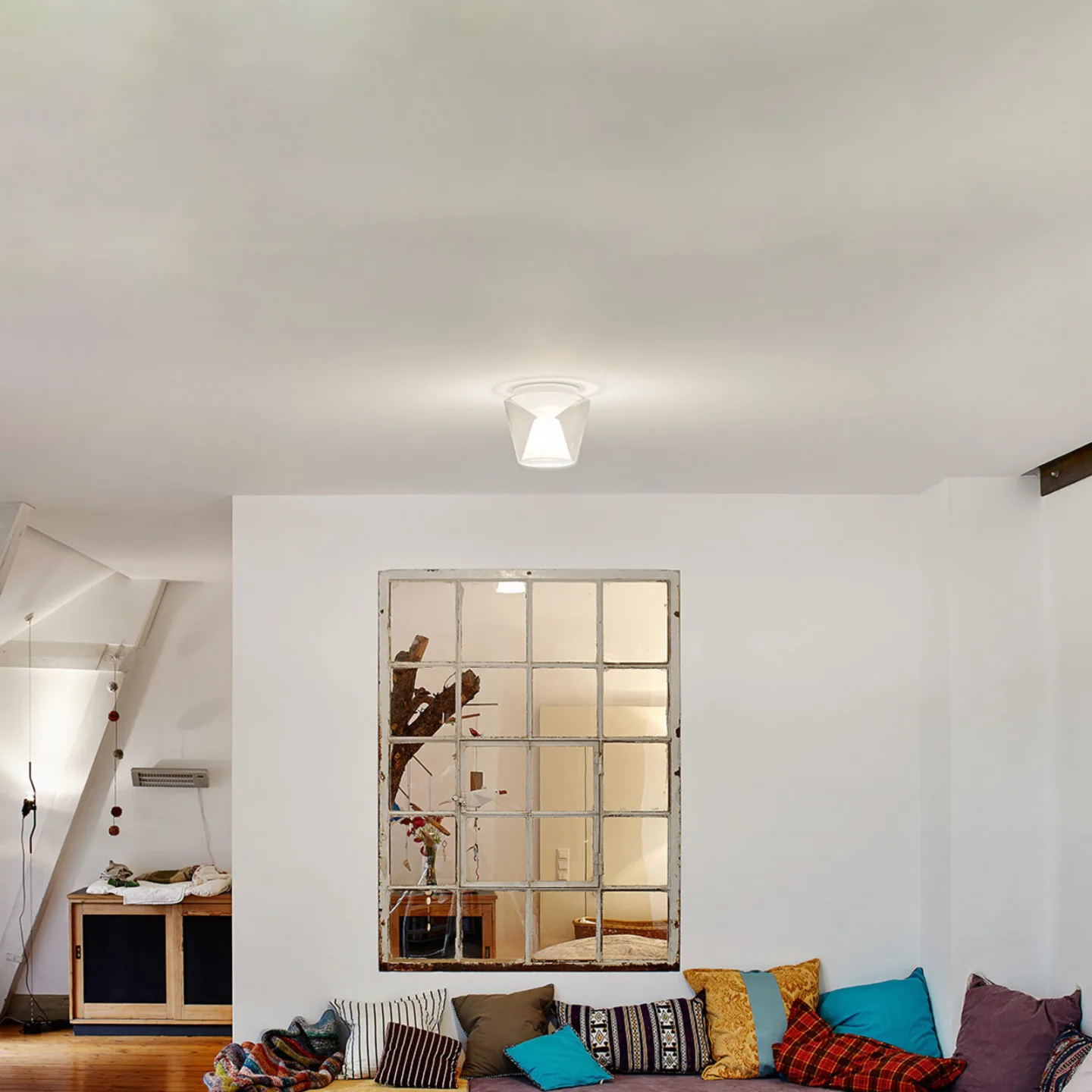 Annex LED Deckenleuchte M Clear/Opal - Serien Lighting Annex M - Wohnzimmer - Design - Glas