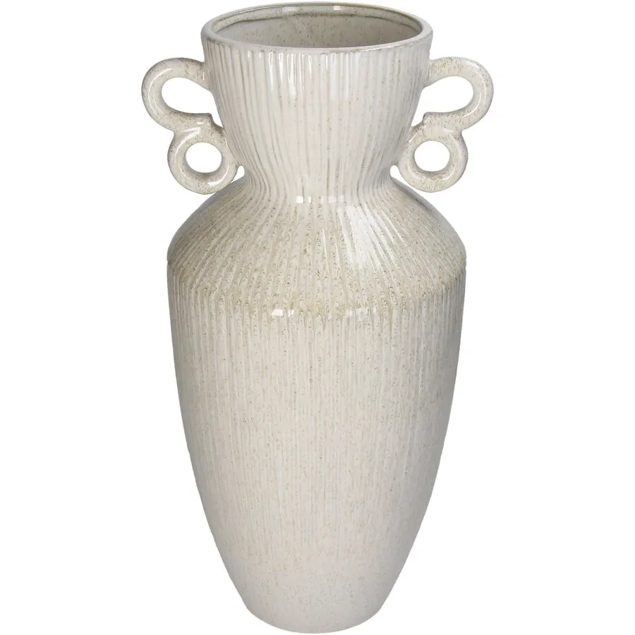 Vase Myko Weiss Steingut 46.5 cm