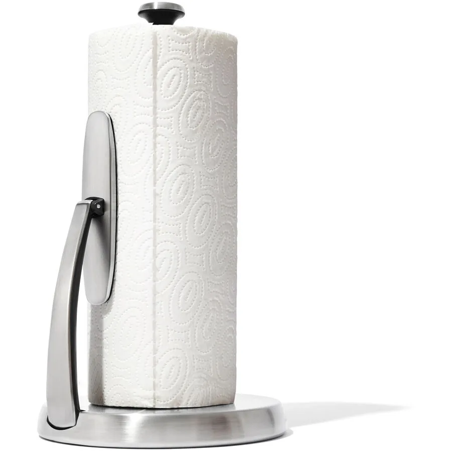 Papierrollenhalter Oxo Silber Edelstahl 17.5 cm