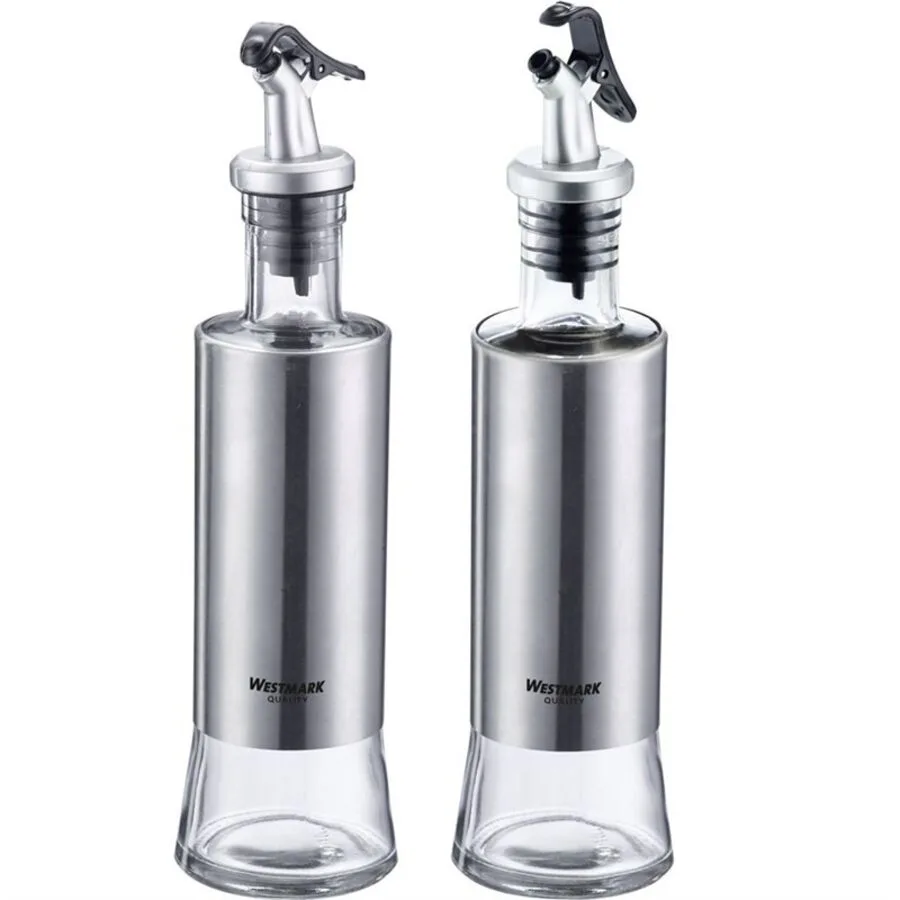 Öl- und Essigspender Westmark Silber/Transparent Edelstahl/Glas H 24.7 cm Set
