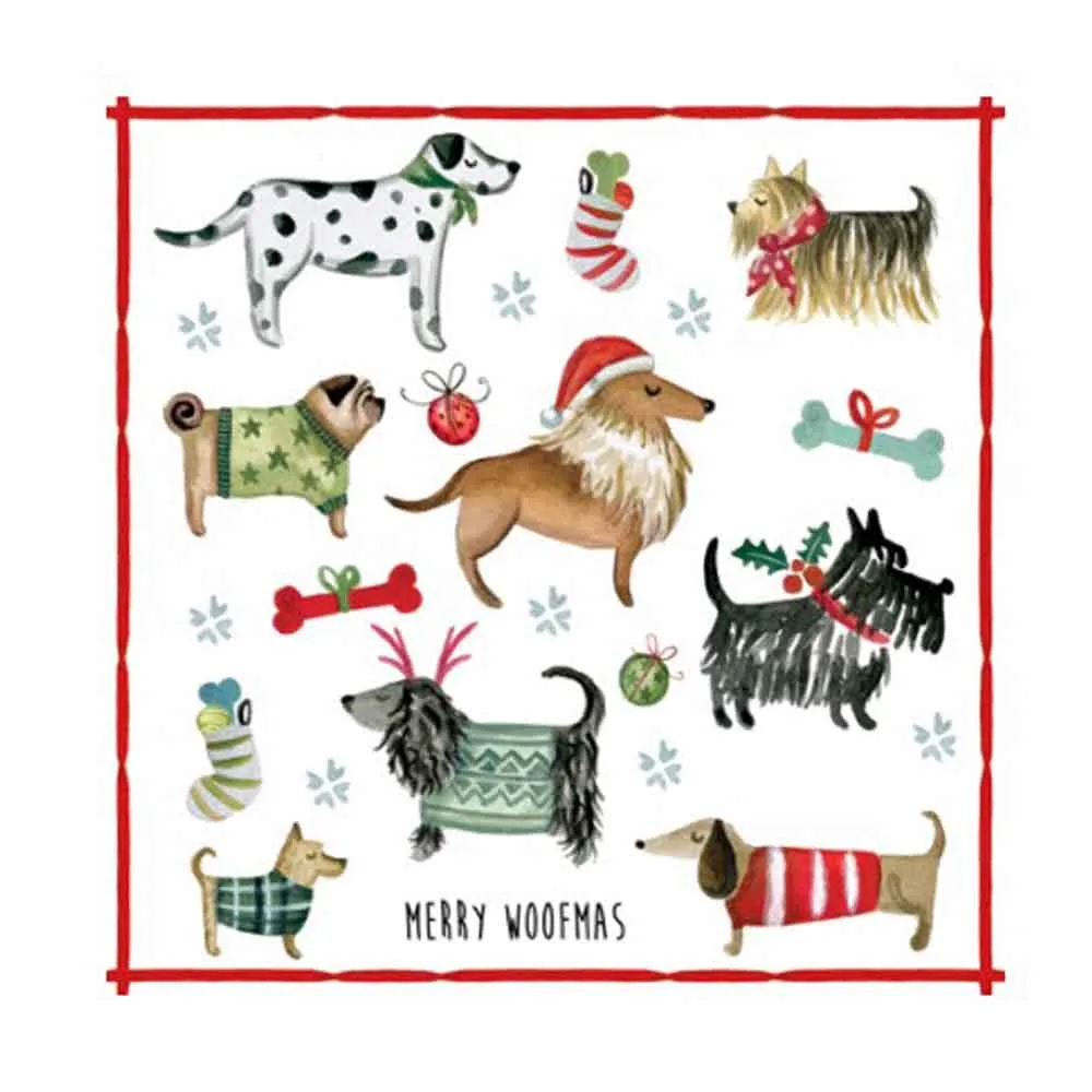 Julservetter Mery Woofmas