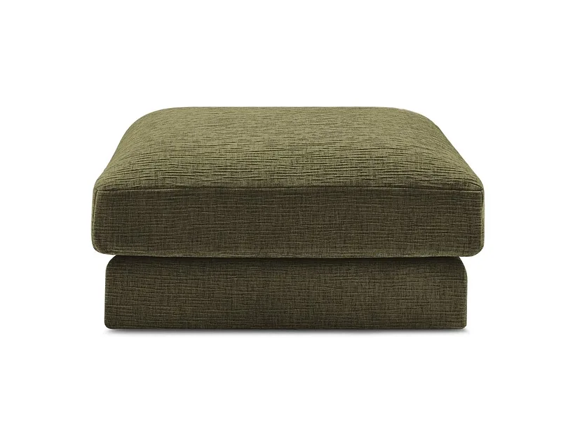 Hocker BOBOCHIC LEONARD 86x86x43cm stoff mit textur grün
