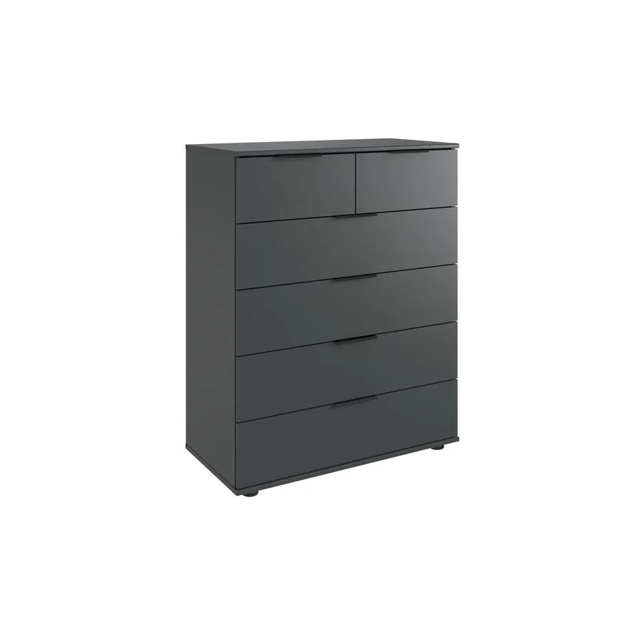 Kommode Metaa graphit Holzwerkstoff B 82 H 102 cm