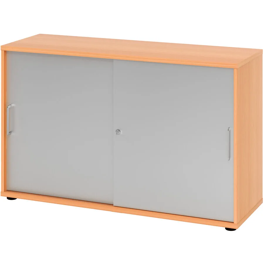 Aktenschrank Office silber Holzwerkstoff B 120 cm H 74.8 cm