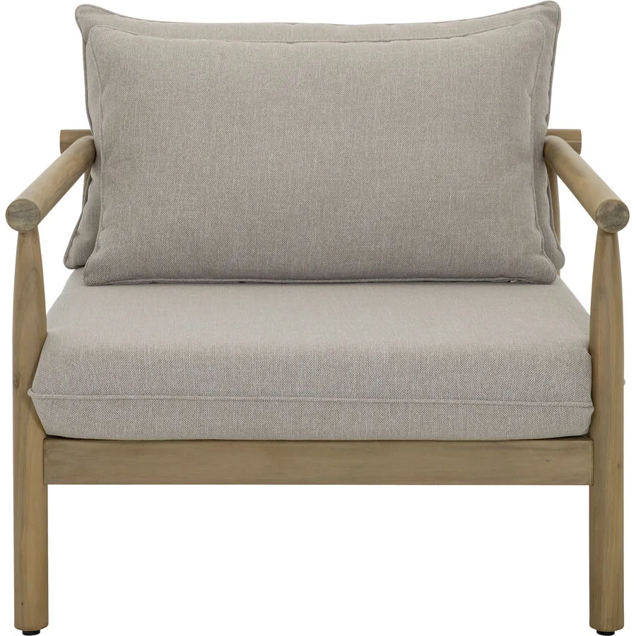 Loungesessel Tavira grau/braun Stoff T 92 cm