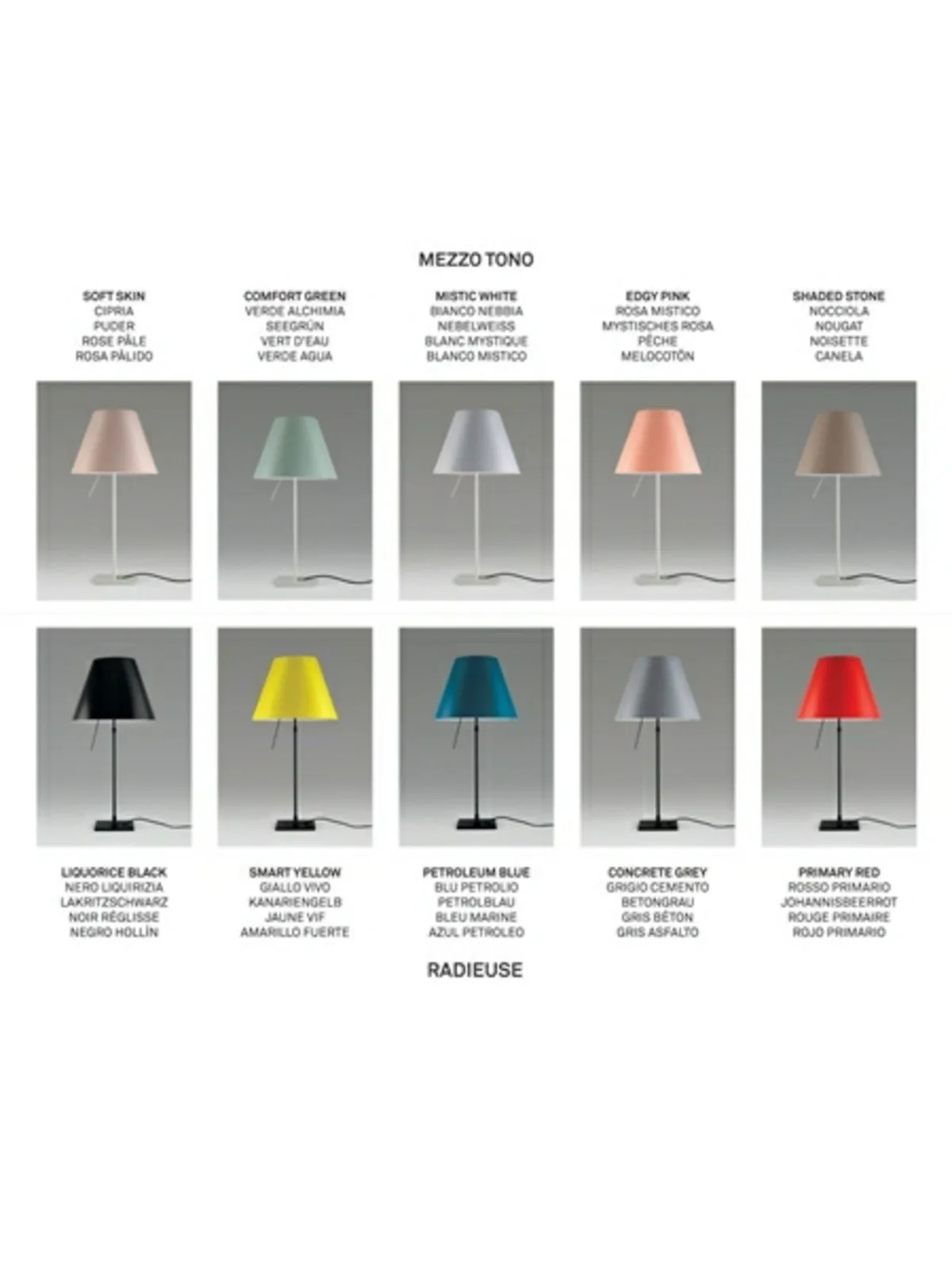 Costanzina Bordslampa Primary Red - Luceplan - Vardagsrum - Aluminium