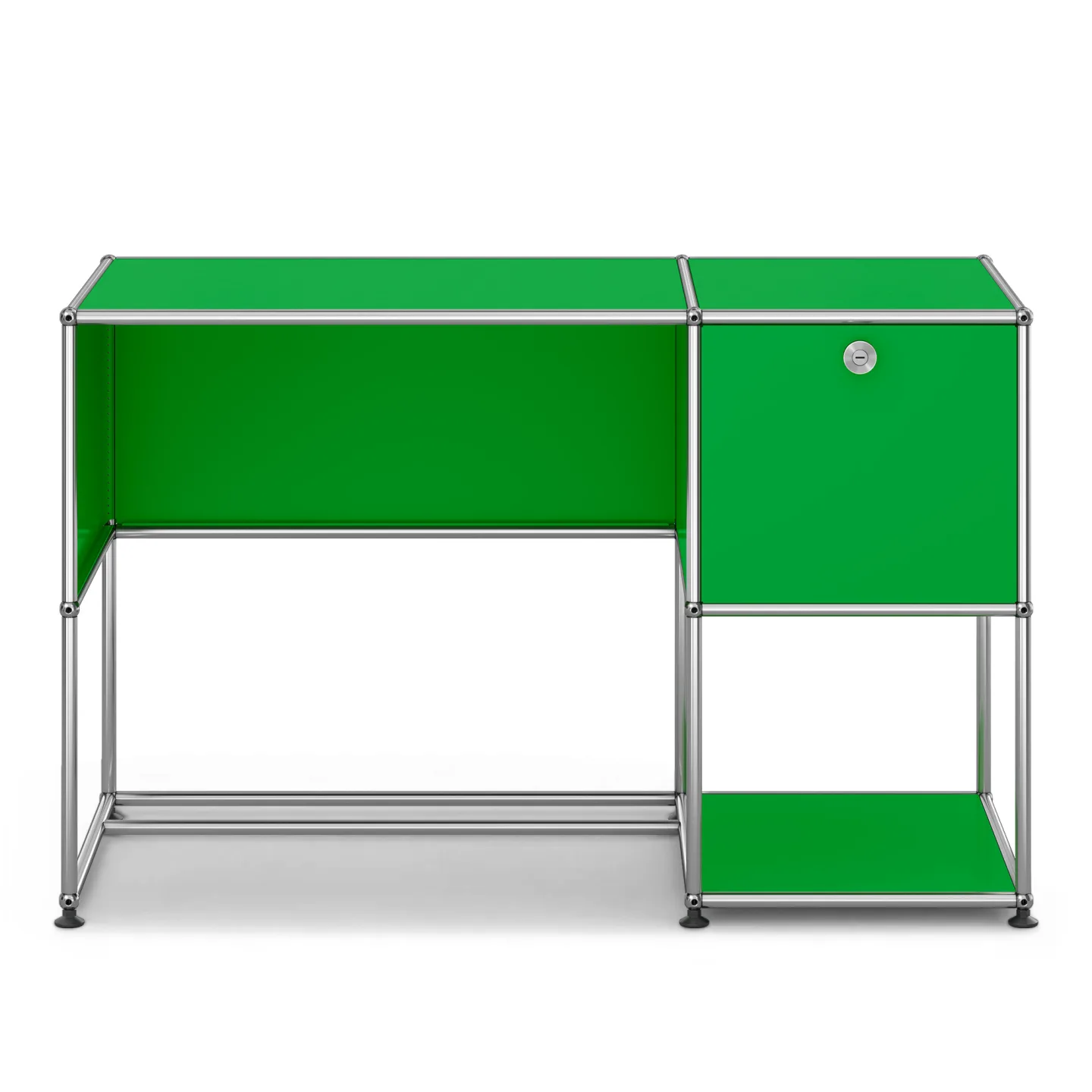 USM - USM Haller Storage Desk B21 USM Green - Skrivbord - Fritz Haller & Paul Schärer - Grön - Metall