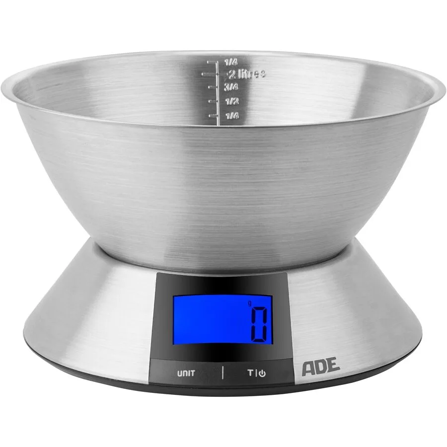 Küchenwaage ADE Silber Edelstahl - Farbe: Chrom, Silber