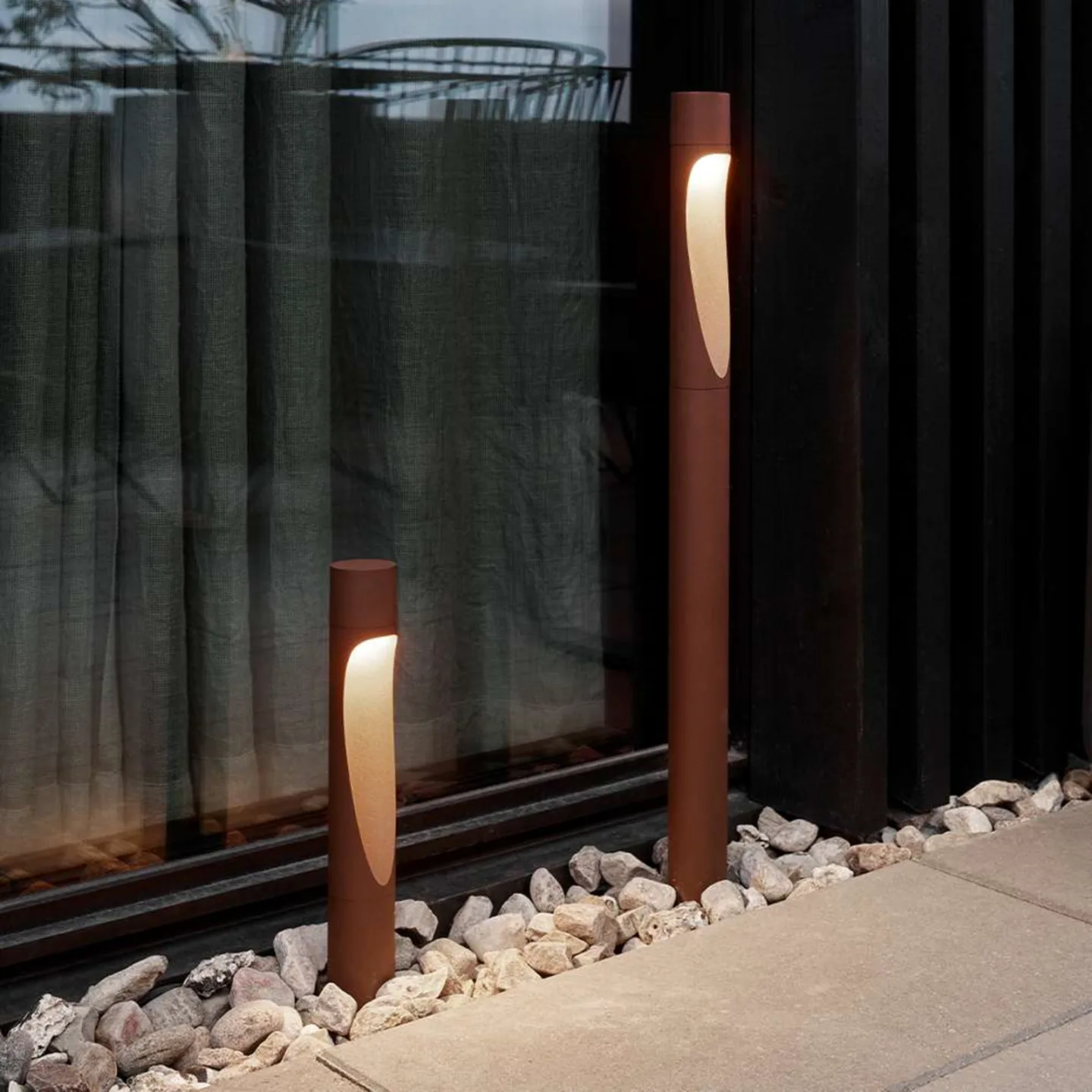 Flindt Garden trädgårdslampa Short LED 2700K med ankare Corten - Louis Poulsen - Terrass - Aluminium
