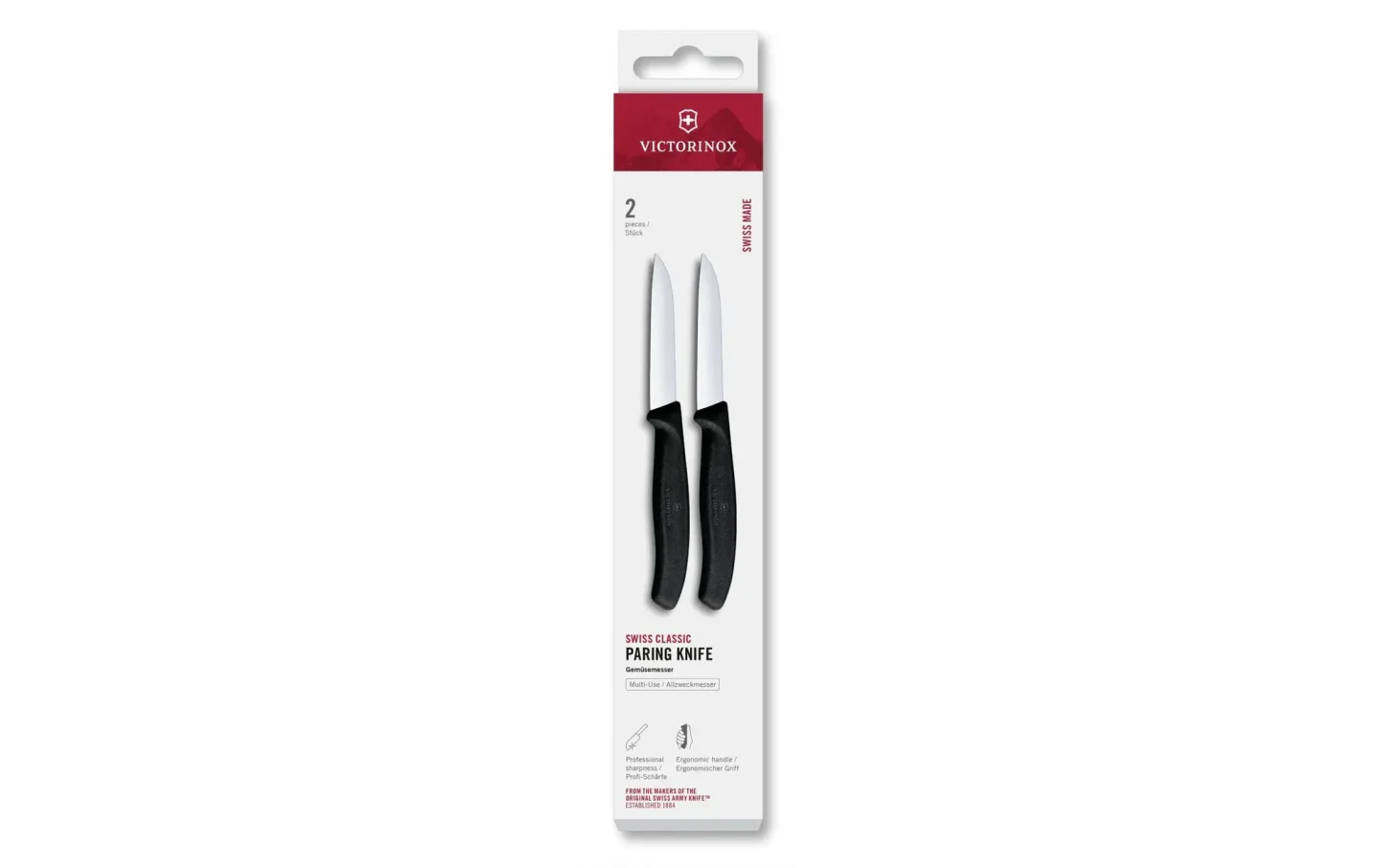Alltron Gemüsemesser Swiss Classic, 8 cm, 2 Stück Von Victorinox Schwarz | Schubiger Möbel