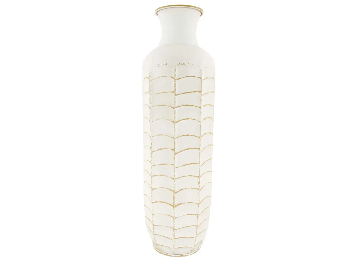 Decofinder Flasche Metall Creme H: 50 cm | Schubiger Möbel