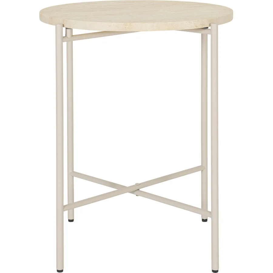 Beistelltisch Kim Beige Stein 40 cm
