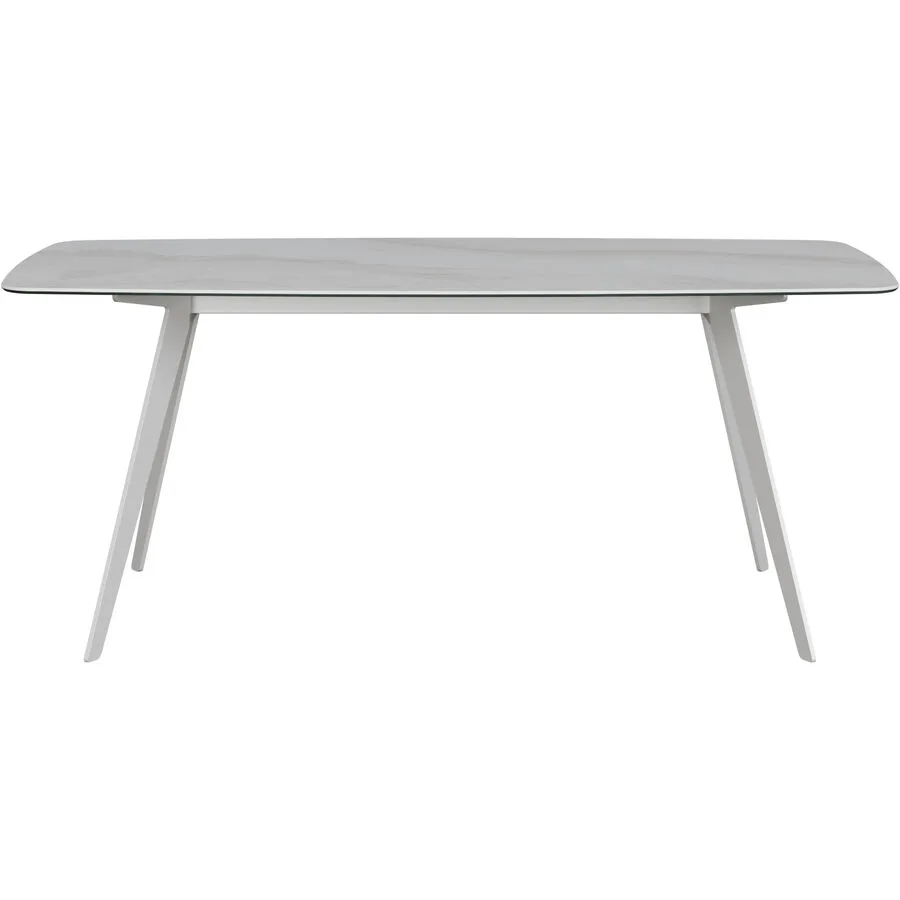 Esstisch Salazar hellgrau/weiss Keramik B 100 T 180 cm