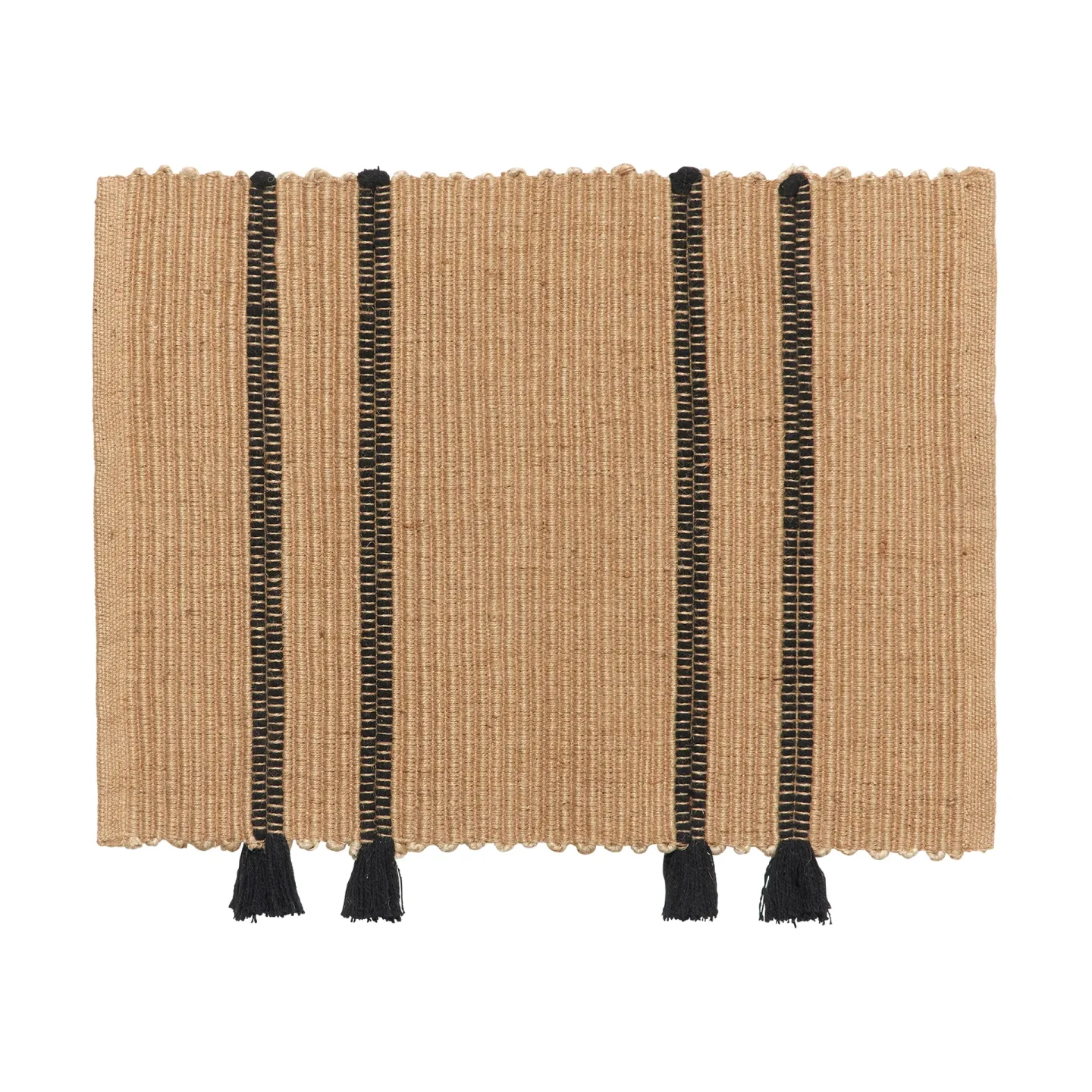 Broste Copenhagen Ezra Fußteppich 50x70 cm Natural-Black