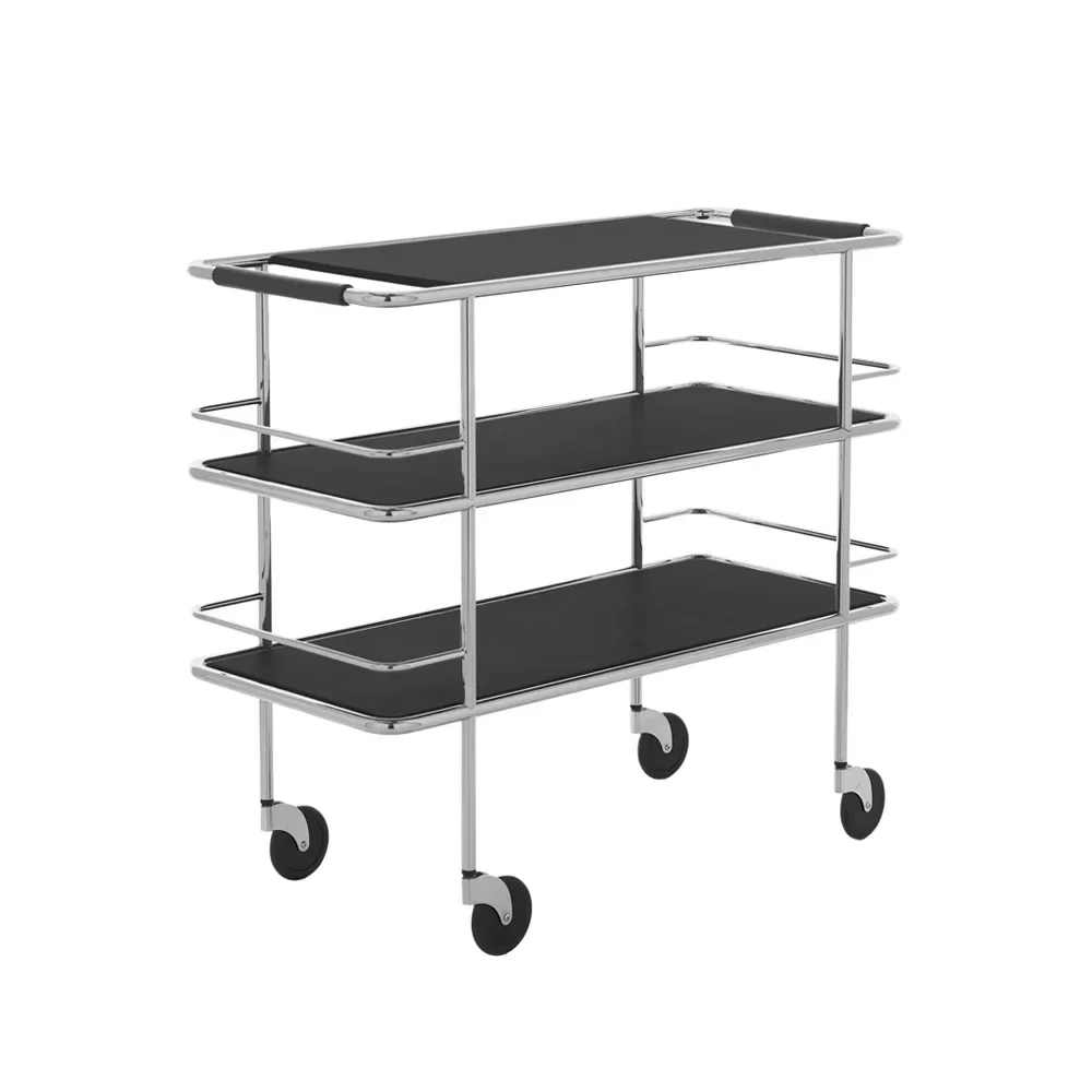 Lammhults Cargo serveringsvagn Svart laminat-krom