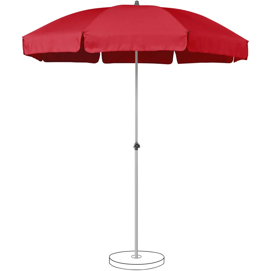 Suncomfort BY GLATZ Sonnenschirm Siesta Rot Polyester 180 cm
