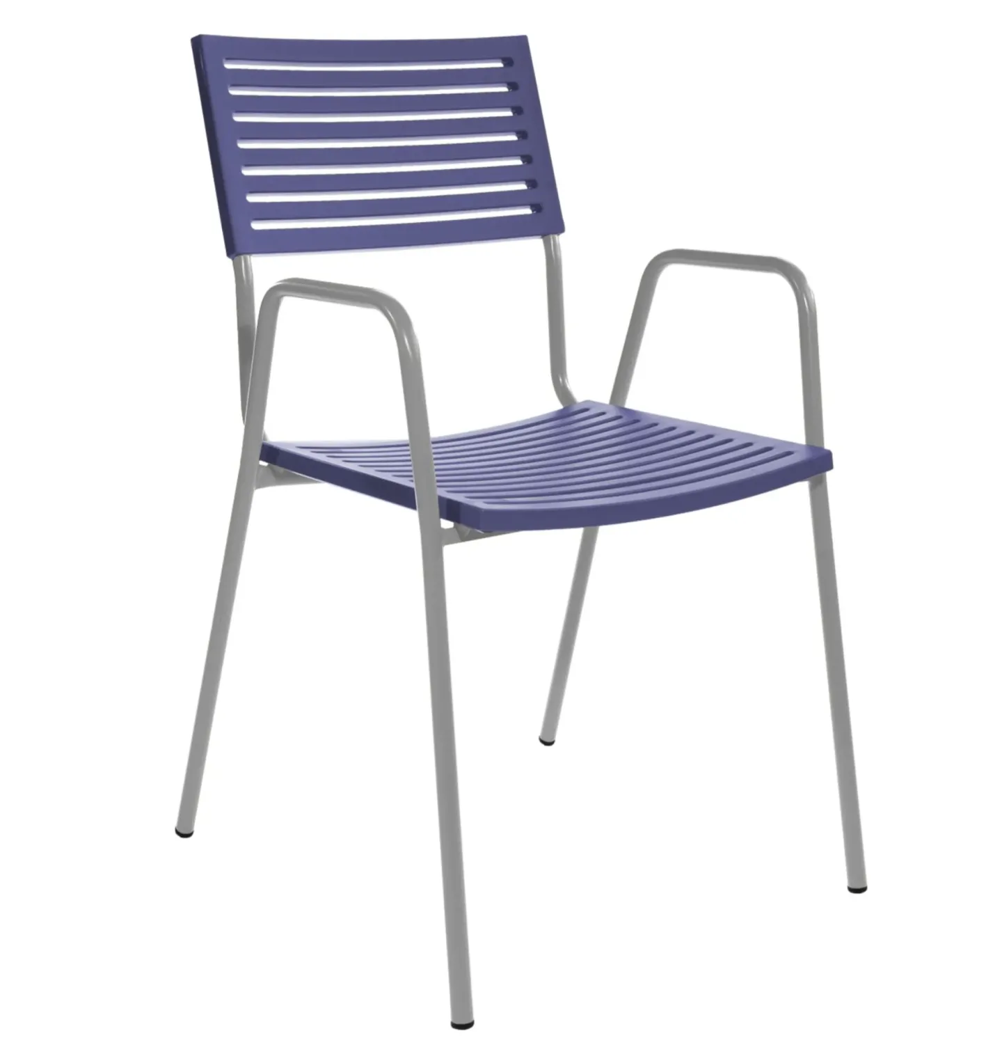 Schaffner Gartenstuhl Lamello m. Lehne Blau | Schubiger Möbel