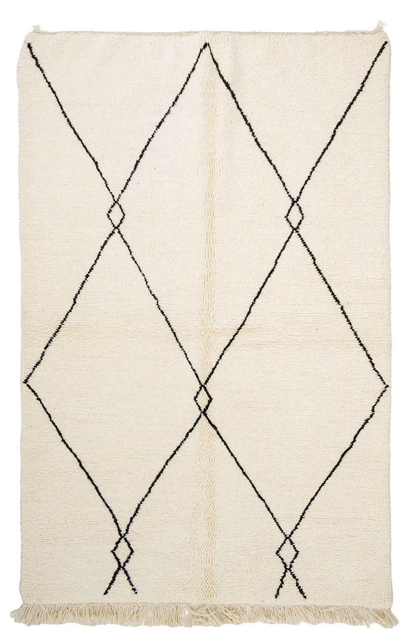 Kelim-teppe Marokkansk Beni Ourain 145 x 245 cm (Størrelse: 145 x 245 cm)