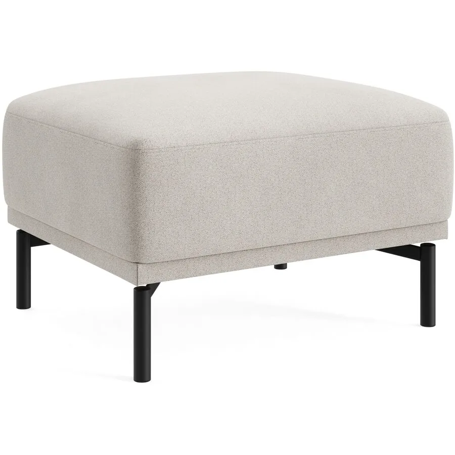 Hocker Maja Braun Stoff 71 cm 46 cm - Farbe: OSAKA - 9 cappuccino - Möbel Konfigurator: Traummöbel individuell zusammenstellen