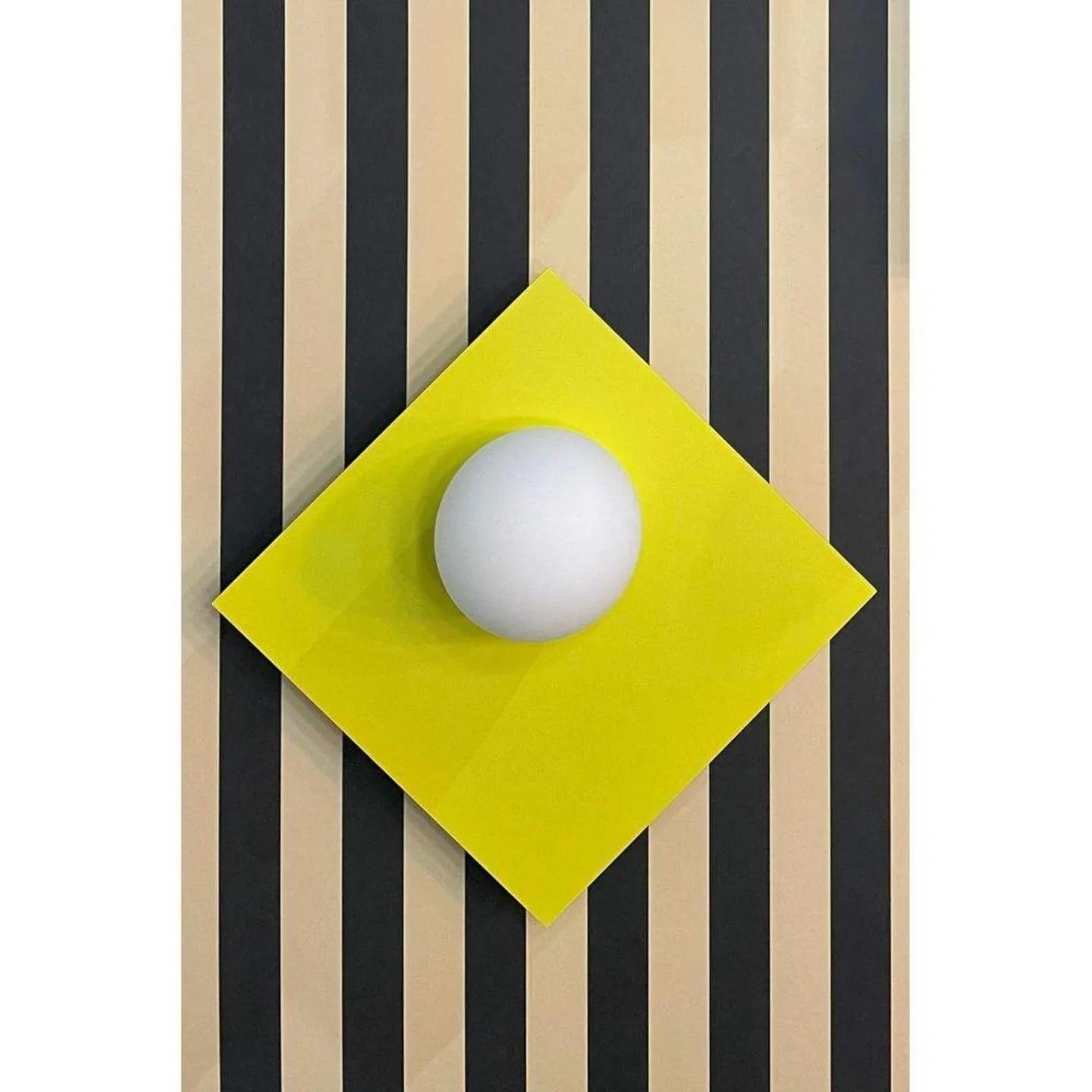 Candy Big Square S vegg-/taklampe, gul - Swedish Ninja - Stue - Metall