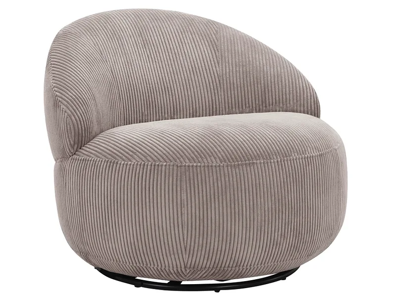 Sessel ROUND Cord-Stoff rosa