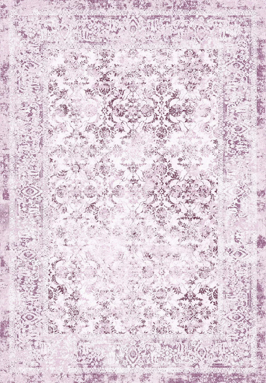Wilton-teppe - Denizli (rosa) (Størrelse: 200 x 280 cm)
