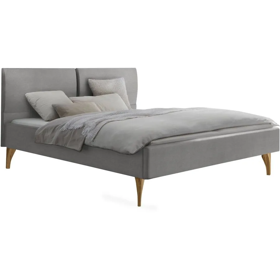 Hasena Bett Dream Pronto grau Kernbuche Massivholz 180 x 200 cm