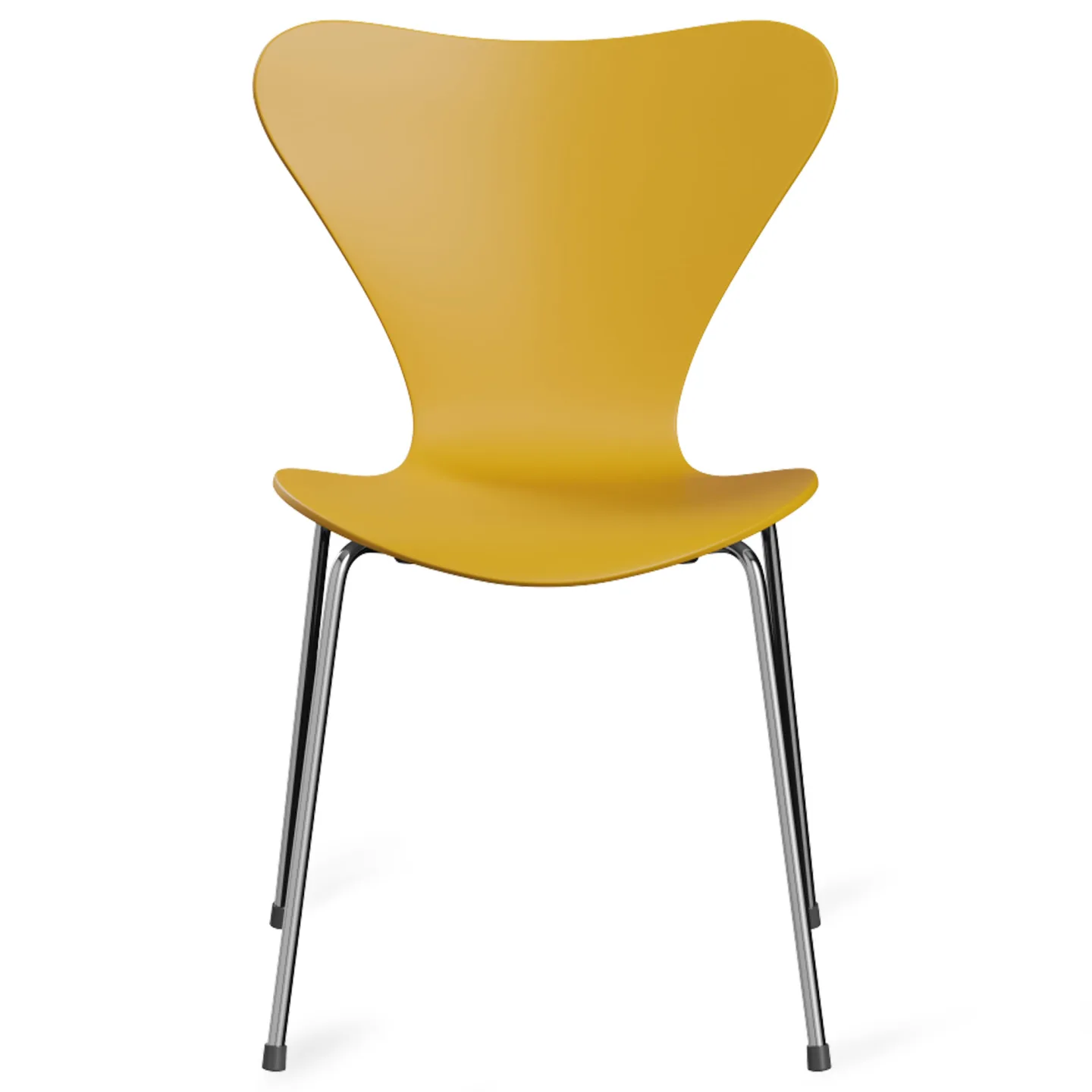 Fritz Hansen - Sjuan 3107 stol Panton 100 yellow - Matstolar - Arne Jacobsen - Gul - Trä