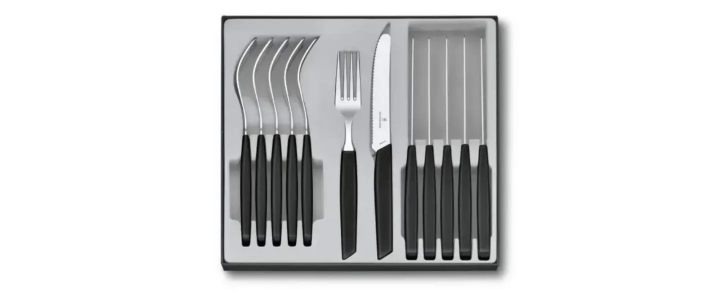 Alltron Besteck-Set Swiss Modern, 12-teilig Von Victorinox Schwarz | Schubiger Möbel