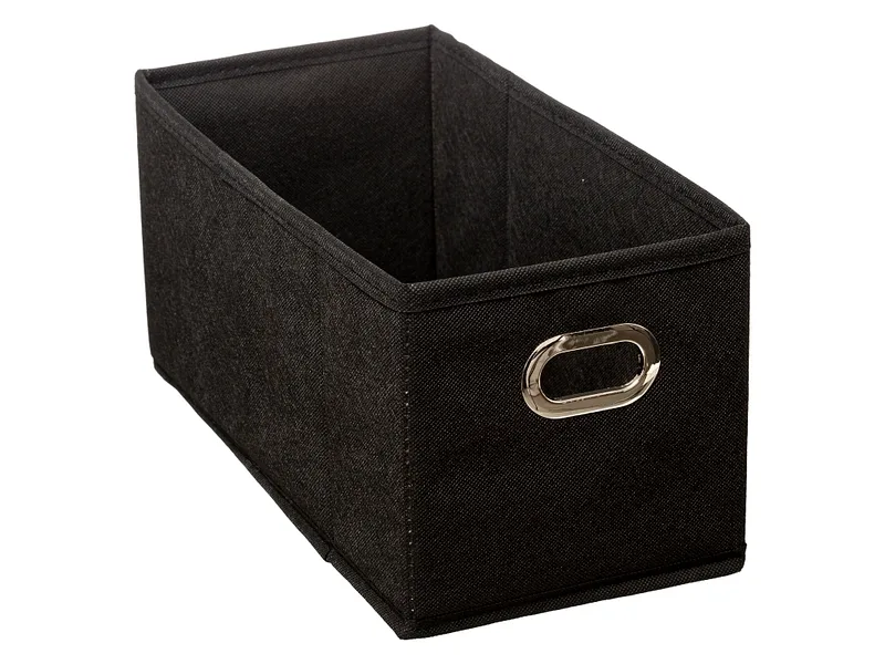 Aufbewahrungsbox JOVAN schwarz 31x15x15cm