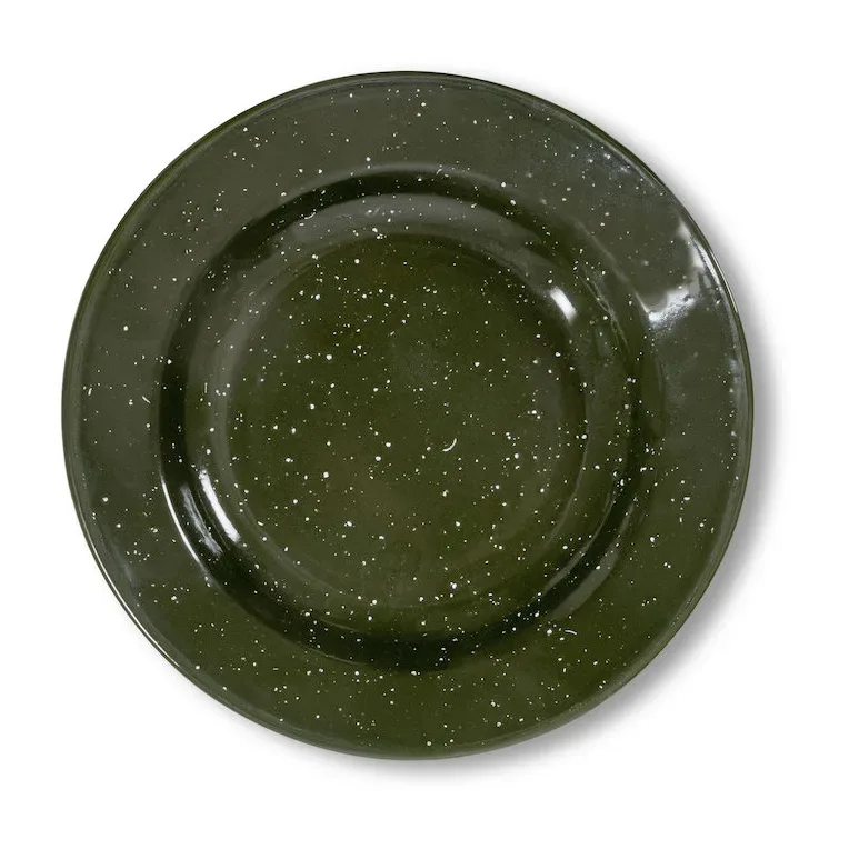 Sagaform Doris Emailleteller Ø20cm Grün