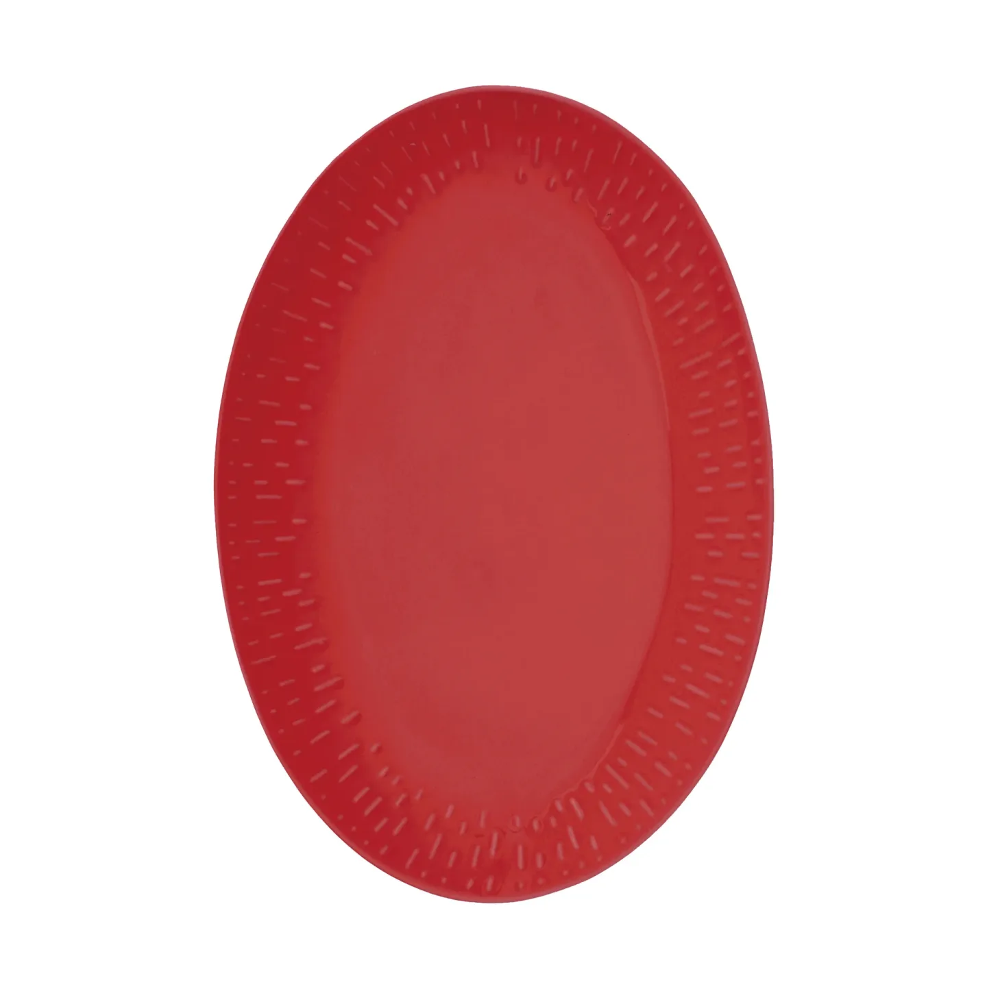 Aida Confetti Ovales Servierplatten-Tablett Chili, 25,5 × 36 cm