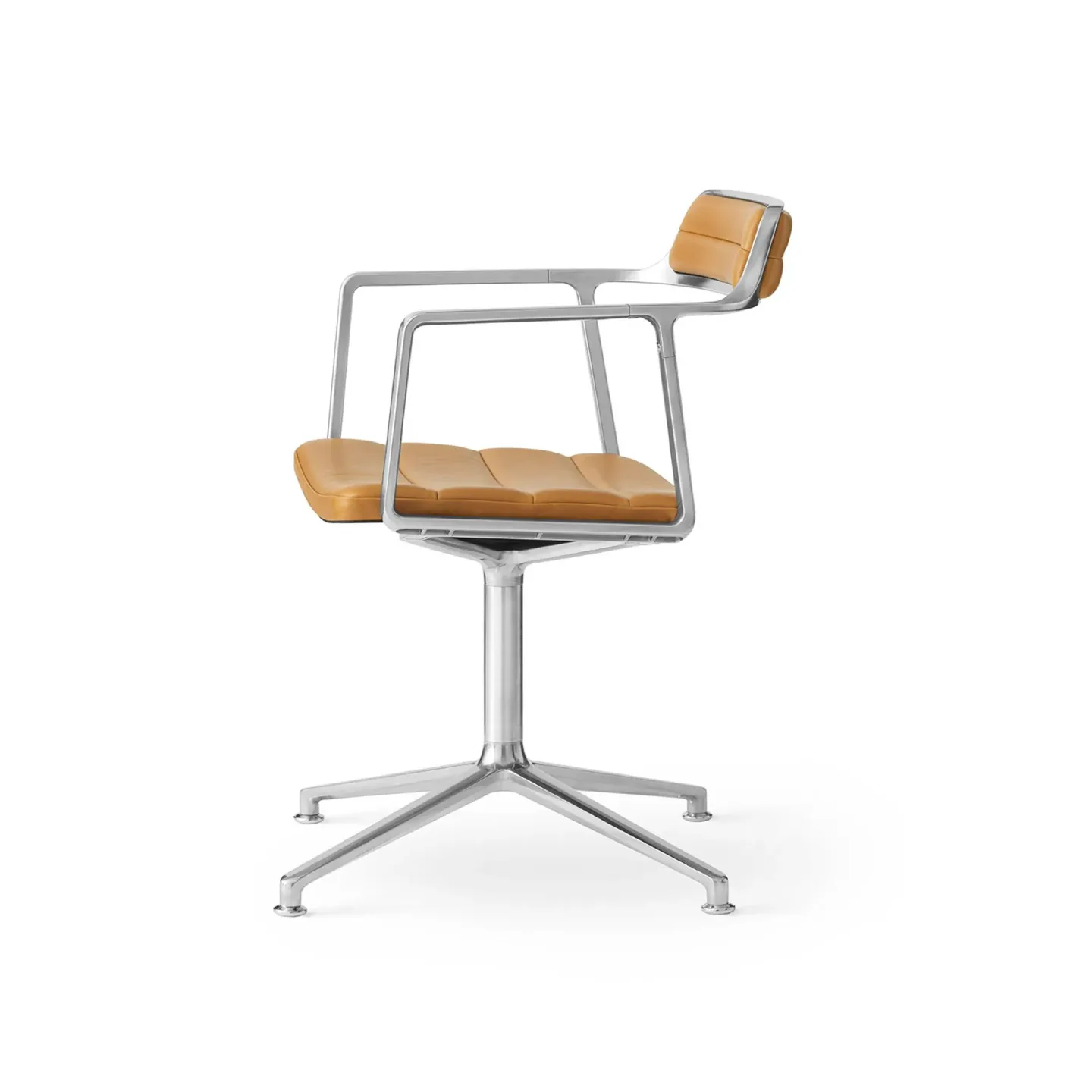 Vipp Vipp452 Swivel kontorsstol Pol. aluminium-sand leather