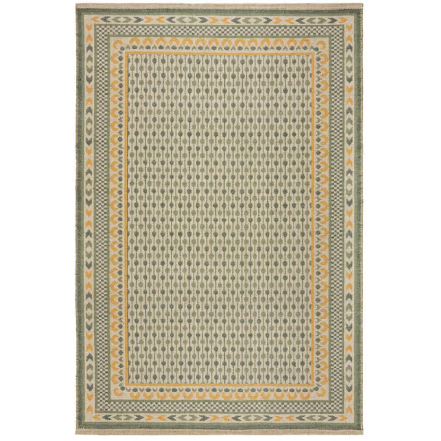 Teppich Reach gelb/grün Anderes Muster Jute/Baumwolle 200 x 290 cm
