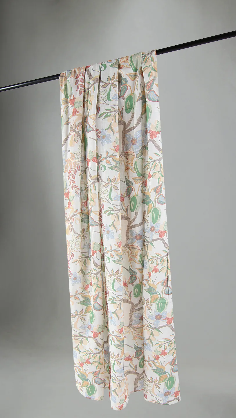 Gardiner - Bomullsgardin - Sofi-Lee (grønn) (Størrelse: 140 x 250 cm)