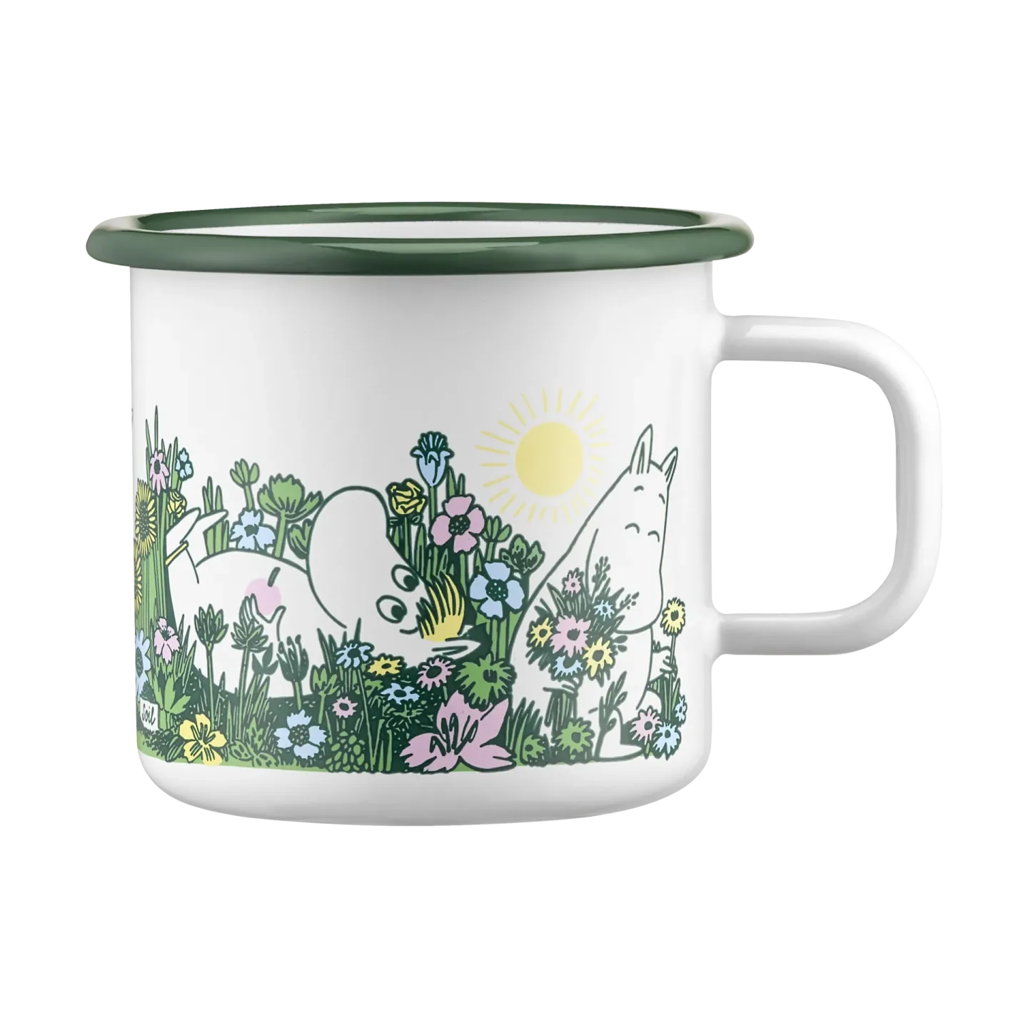 Muurla Moomin Emaille Tasse 37 cl In the garden