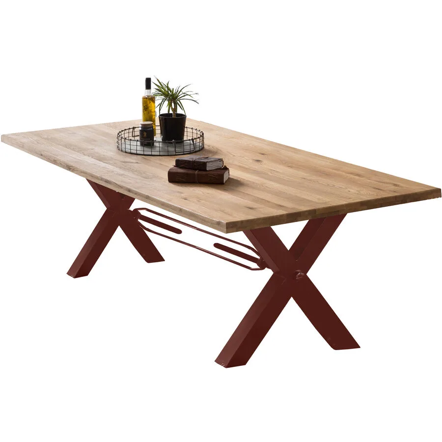 Tisch Platta natur Wildeiche Massivholz B 220 T 100 cm