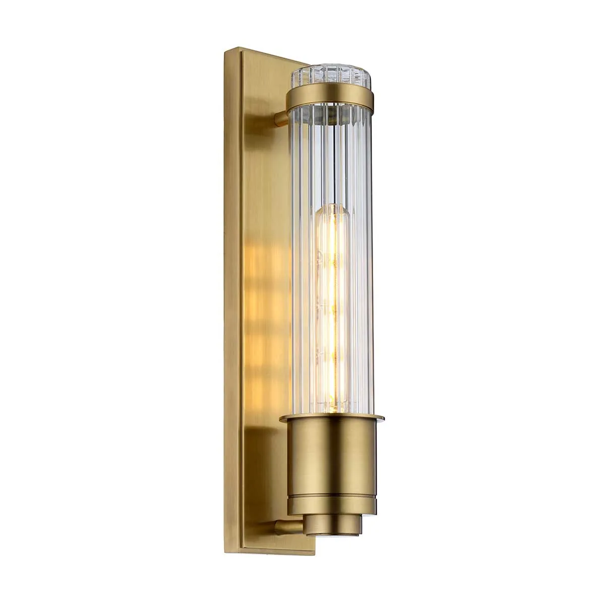 Elstead Lighting - Wellington 40cm - Badrumslampa - Antikmässing