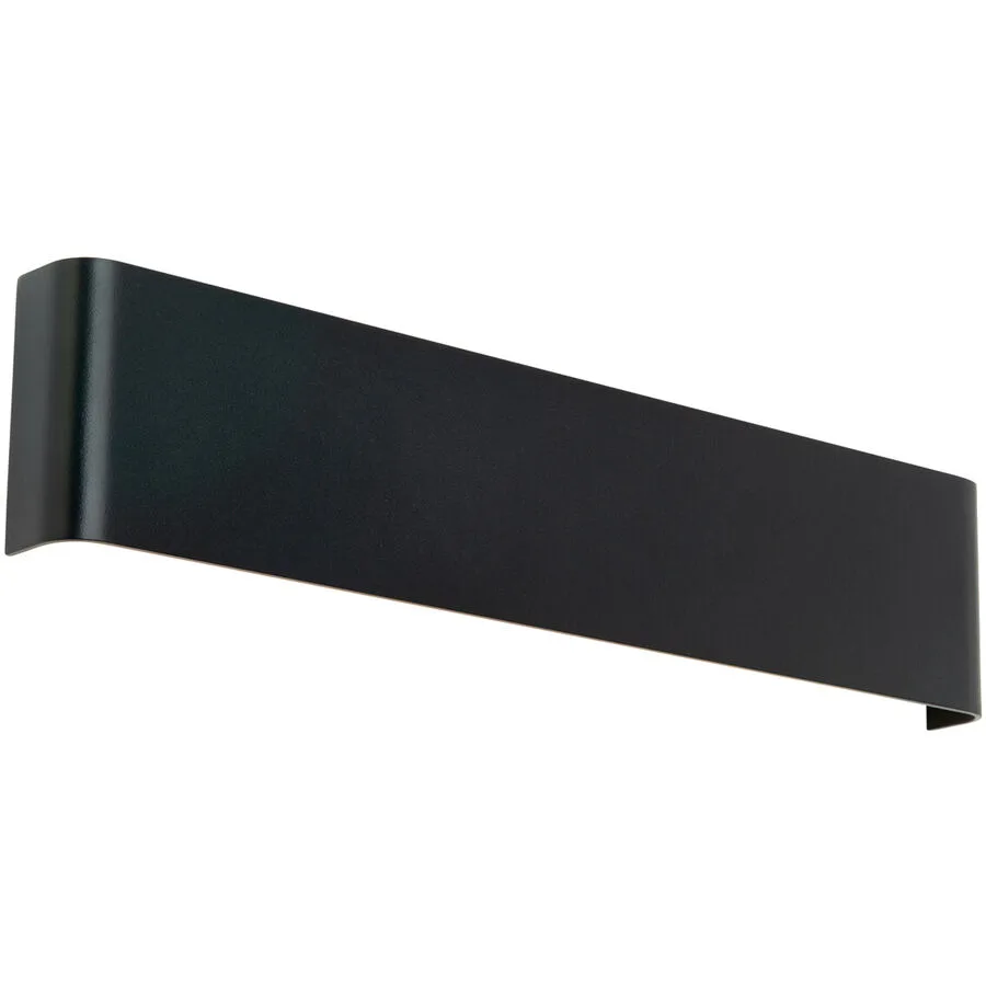 Wandlampe Accent Schwarz Aluminium 41 cm 9 cm - Lichtfarbe: Warmweiss
